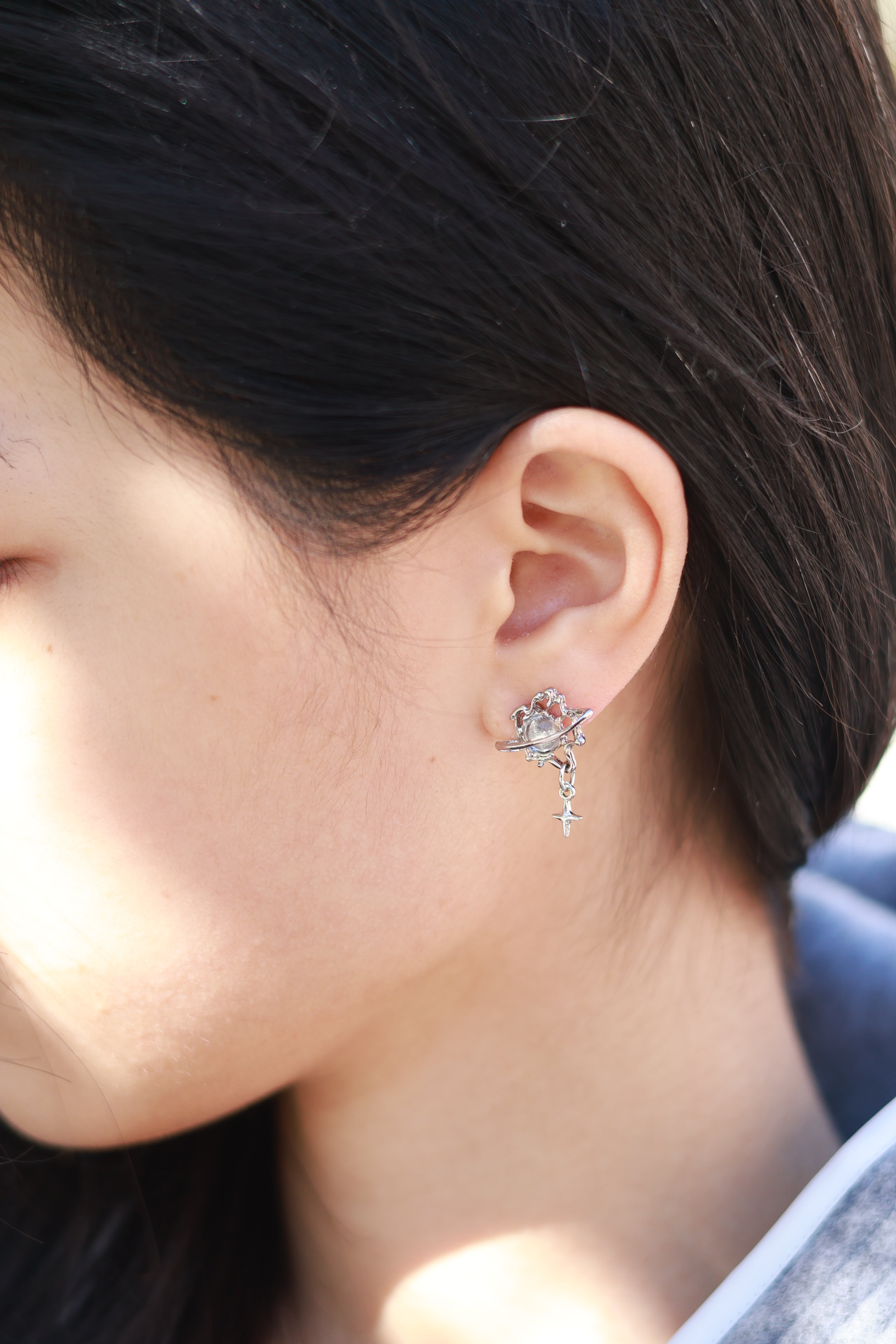 Celestial Orbit Pearl Earrings