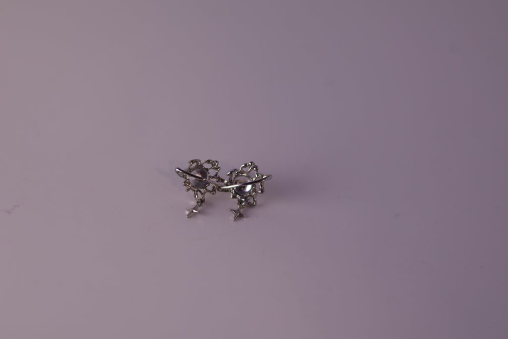 Celestial Orbit Pearl Earrings